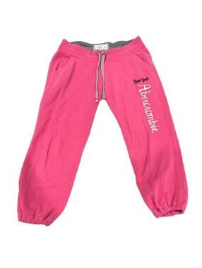 Abercrombie Vintage Y2K Style Pink Capri Logo Jogger Sweatpants- Size XS